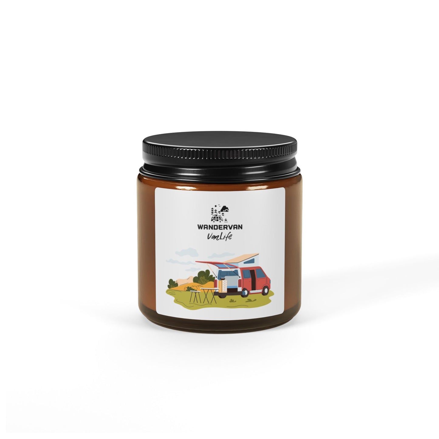 Scented Soy Candle WanderVan (Multi-Size, Amber Jar) - WanderVan