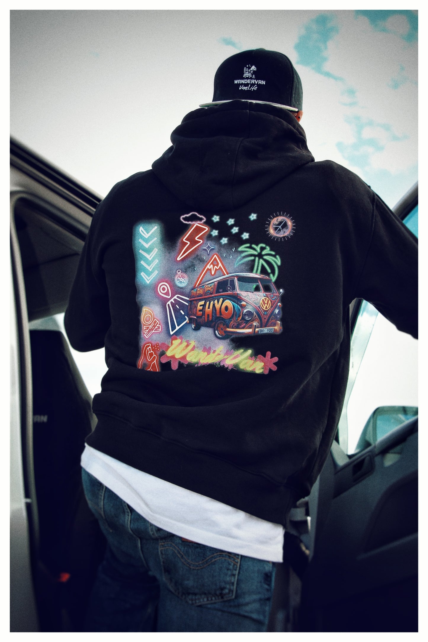 Men hoodie - DubVapoRoad - WanderVan