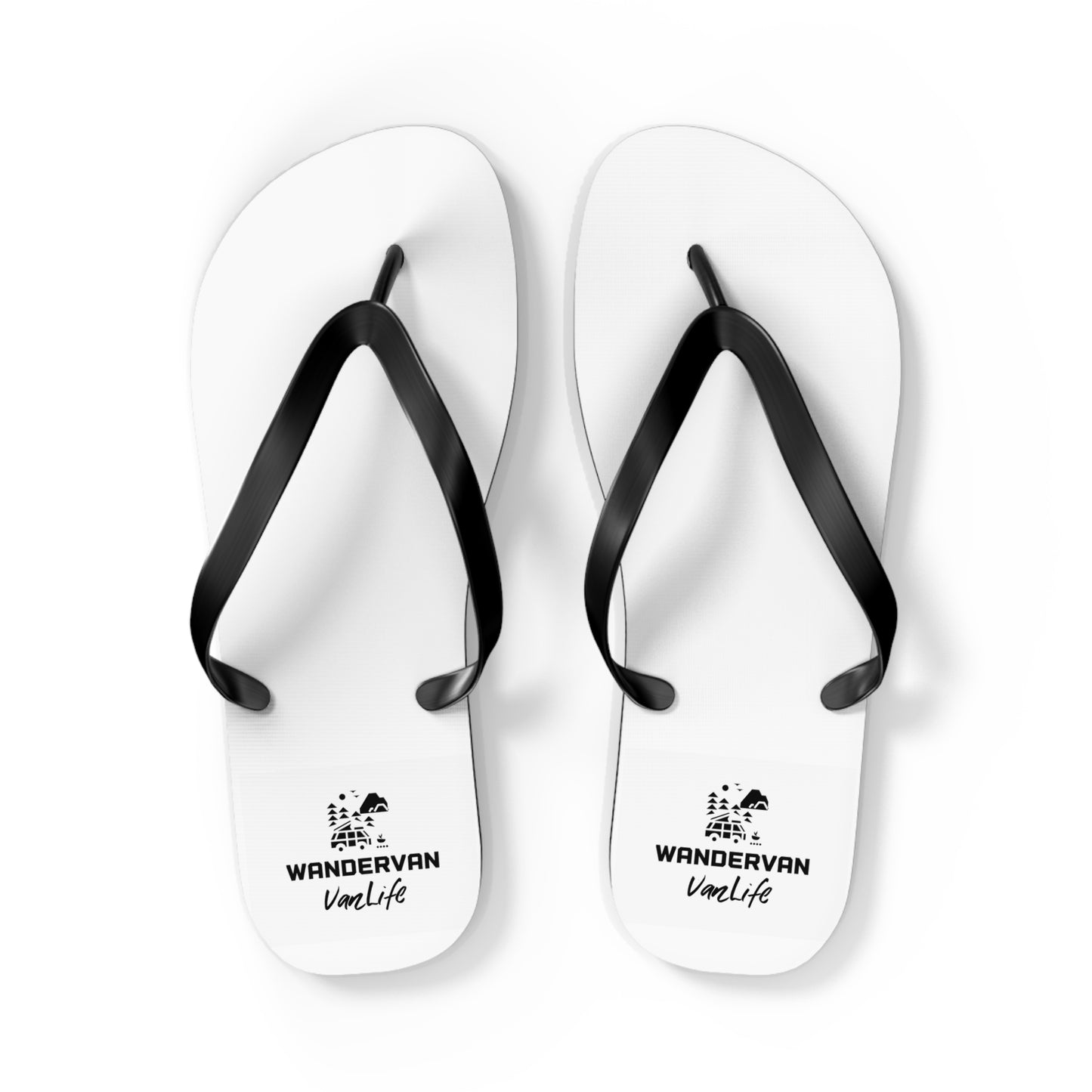 Flip Flops - WanderVan (White) Tongues - WanderVan