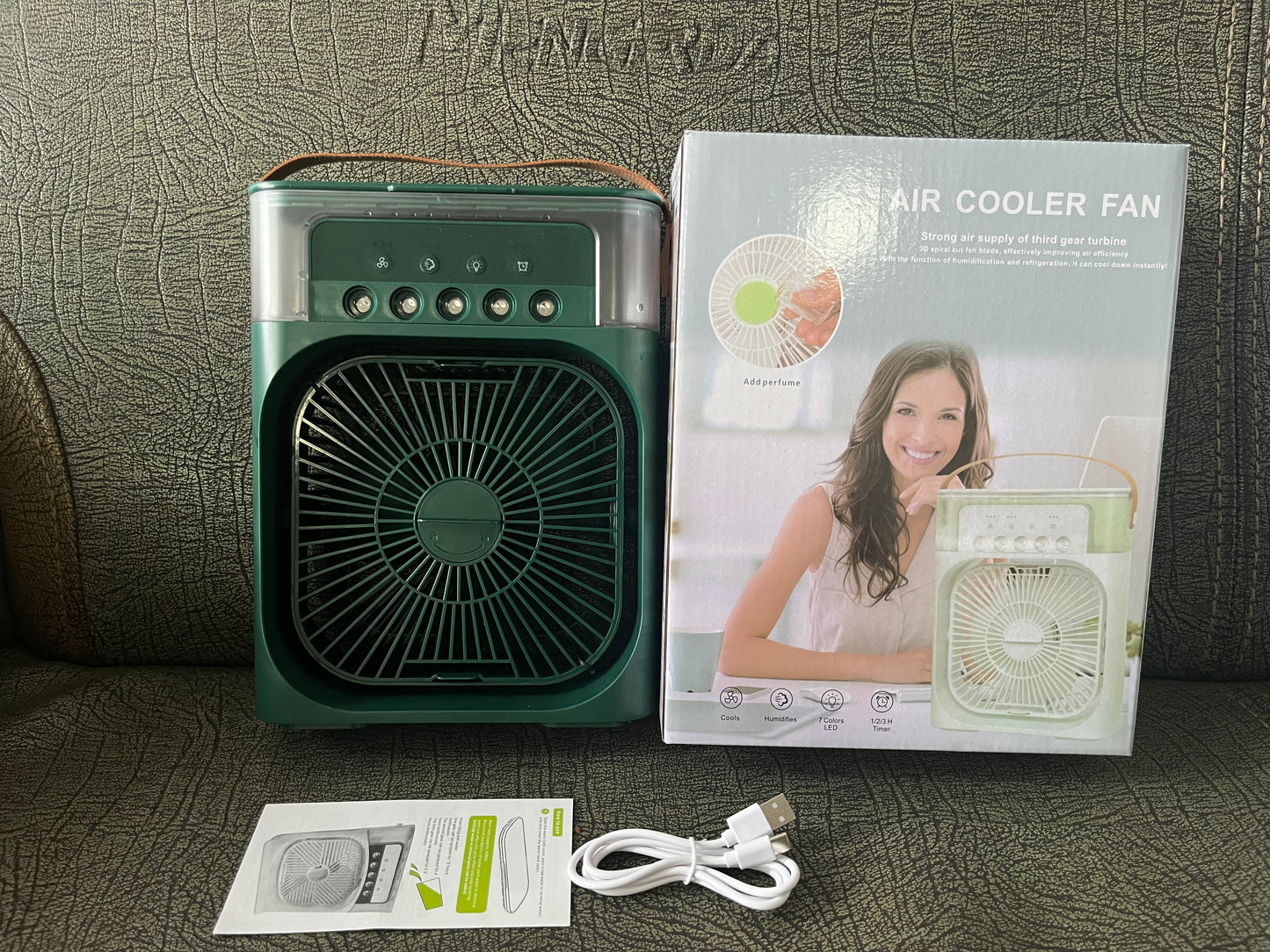 Desktop Electric Fan Air Cooler Water Cooling Spray Fan Portable Air Conditioner USB Humidification Fan Mini Air Humidifier for Van - WanderVan