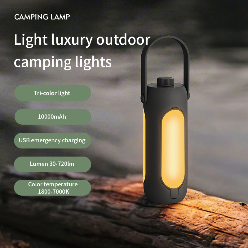 Outdoor folding camping lamp WanderVan - Large capacity lighting Portable usb rechargeable hanging tent camping lamp - WanderVan