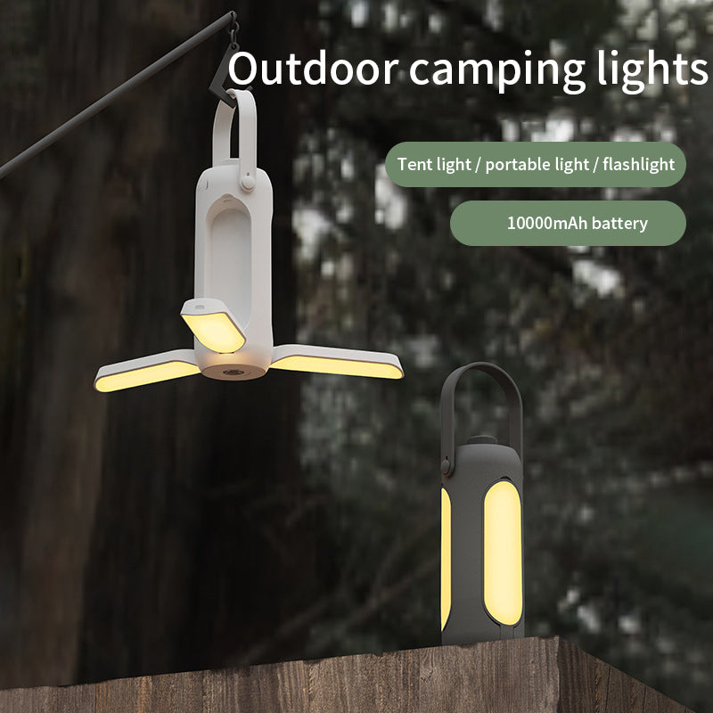 Outdoor folding camping lamp WanderVan - Large capacity lighting Portable usb rechargeable hanging tent camping lamp - WanderVan