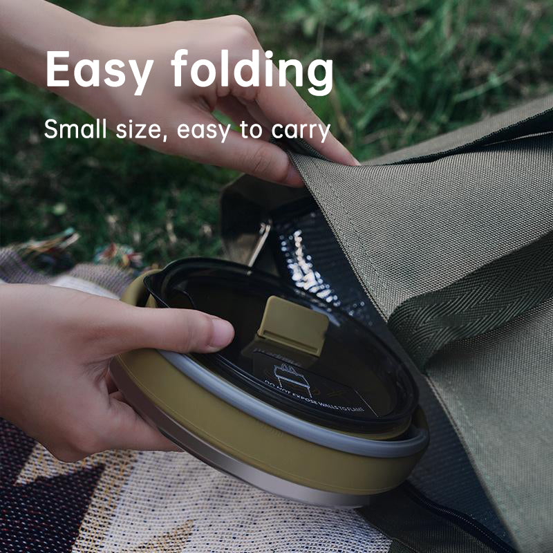 Camping Portable Silicone Folding Kettle Outdoor Compressible Folding Pot Travel Silicone Kettle - WanderVan