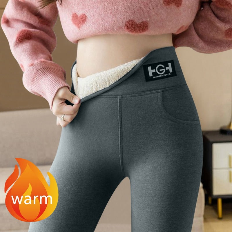 Extra Thick HG Standard Pocket Cashmere Leggings For Women In Winter - WanderVan - WanderVan