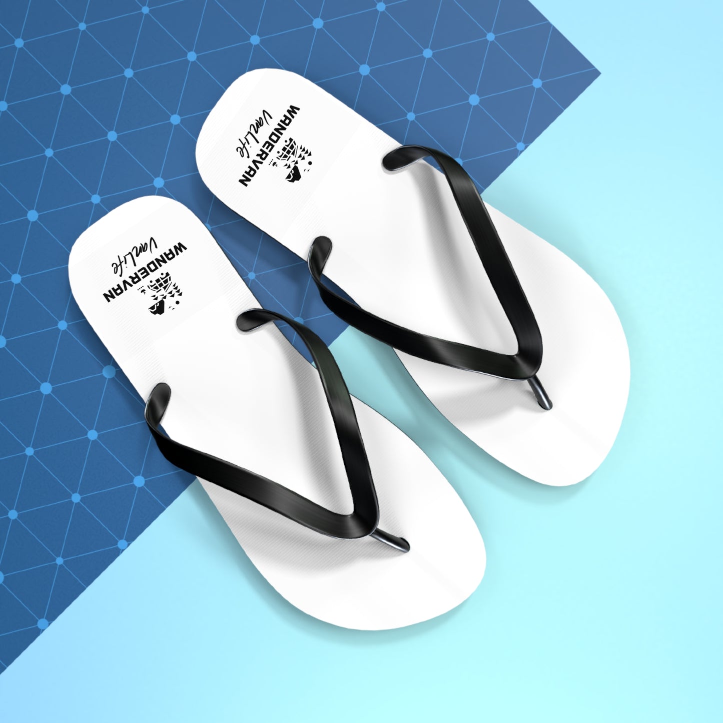 Flip Flops - WanderVan (White) Tongues - WanderVan