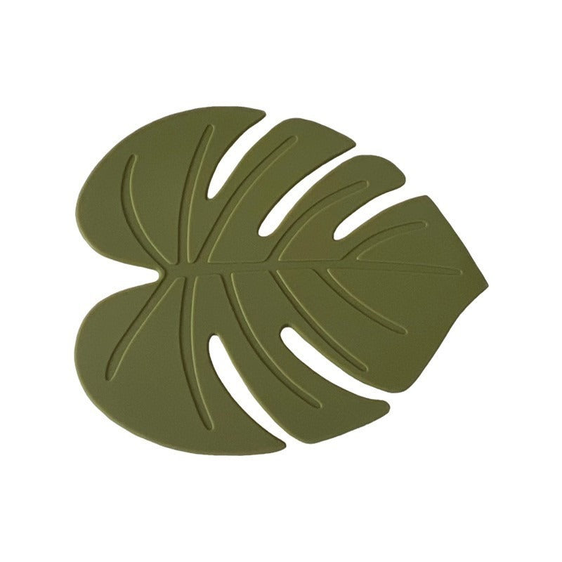 Silicone turtle back leaf coaster household waterproof tea cup insulation mat anti scalding table bowl and plate mat - WanderVan