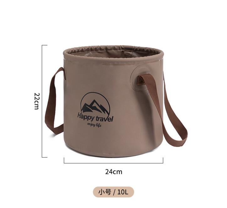 Hot sale Tarpaulin Cloth Foldable Bucket Collapsible Water Container Men Travelling Camping Fishing Bag - WanderVan