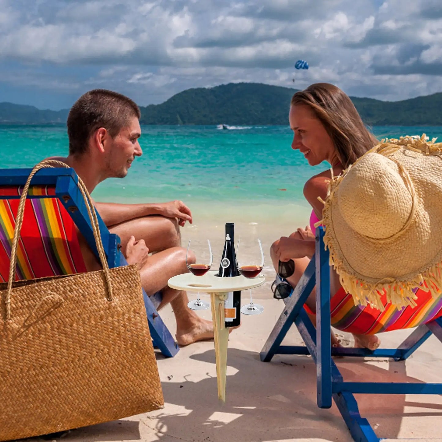 Portable Wine Table For Outdoor Picnics - WanderVan