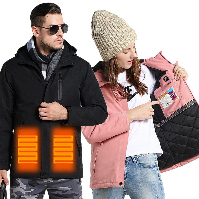 Outdoor USB Heated Hiking Jacket Coats AM354 - Unisex - WanderVan