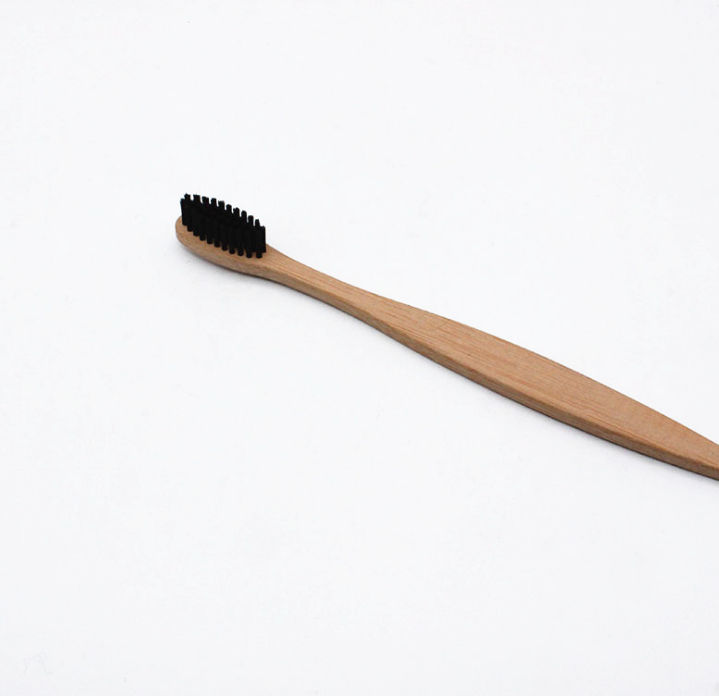 Bamboo Toothbrush with Charcoal Bristles Natural Dental Care for Road Trip - WanderVan - WanderVan