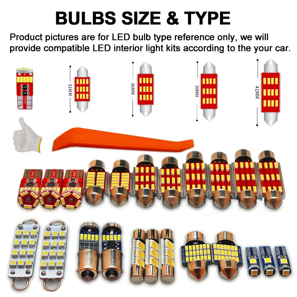 MDNG For Volkswagen VW Multivan T4 T5 T6 Caravelle Transporter Auto LED Interior Map Light Kit Canbus Car Lighting Accessories - WanderVan