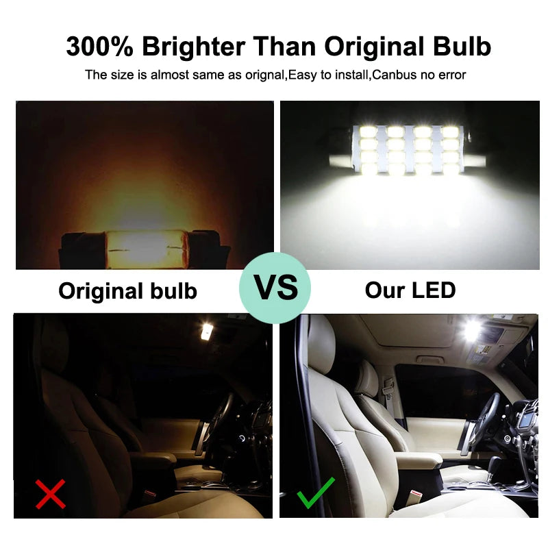 LED Interior Light Bulb Kit For Volkswagen VW Multivan Caravelle MK5 MK6 T5 T6 2003-2018 Car Dome Map Reading Trunk Lamp Canbus - WanderVan