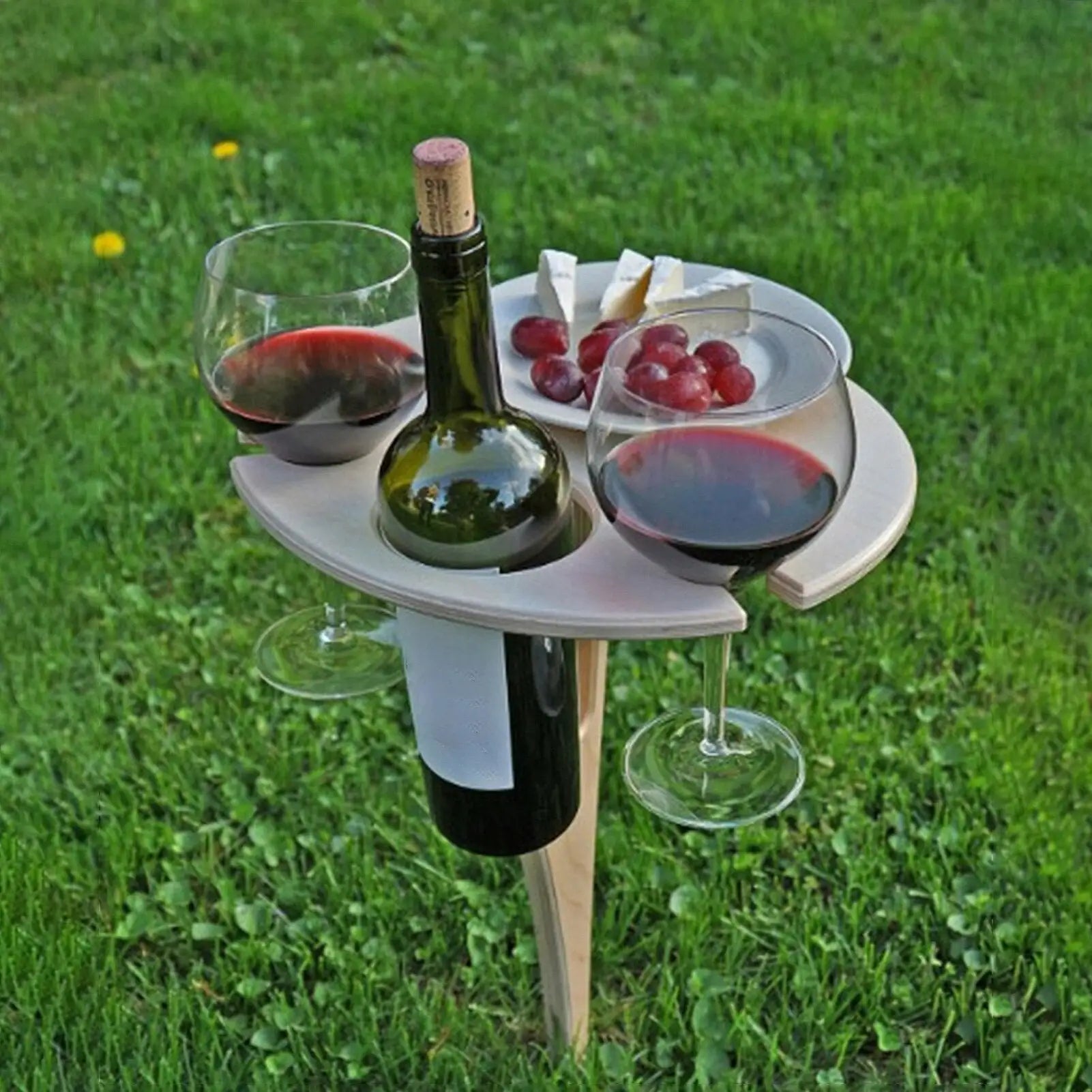 Portable Wine Table For Outdoor Picnics - WanderVan