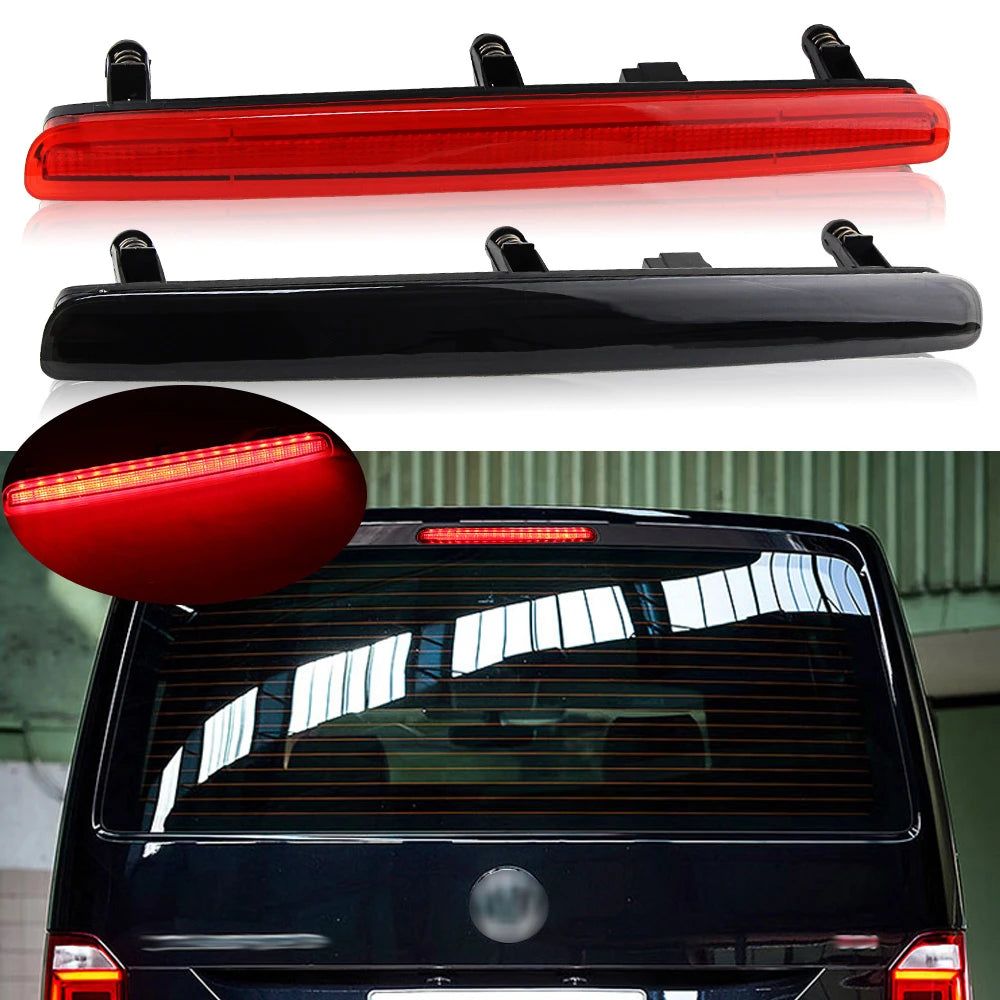 LED Smoked Tailgate Brake Lamp For VW T5 Transporter 2003-2015 High Level Light Caravelle T5 Car Styling High Mount Stop Lamp - WanderVan