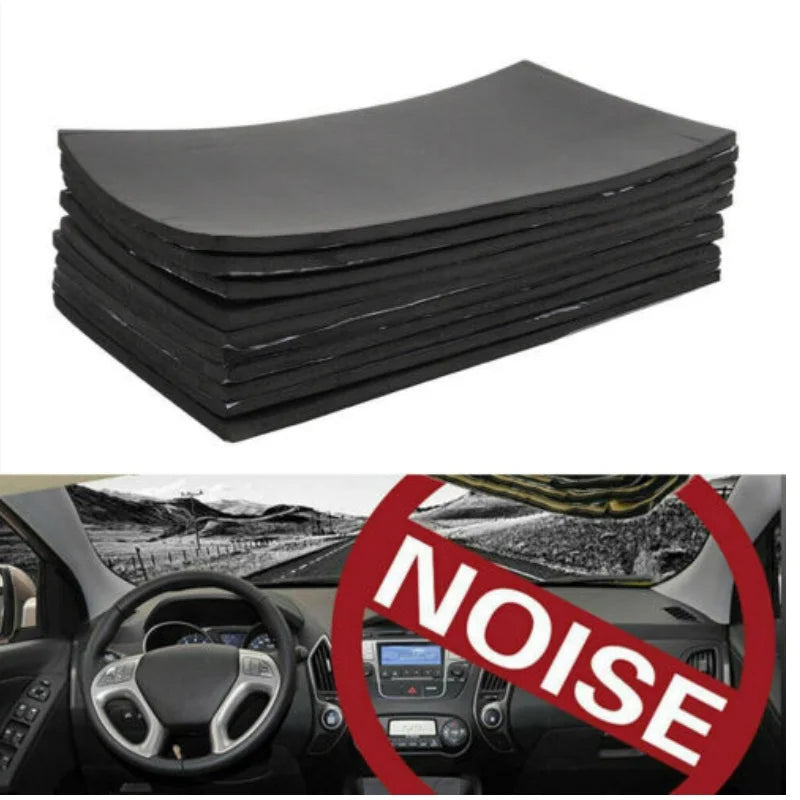 10PCS Car Silent Proofing Sound Deadening Damping Mat For Compact Van Camper Auto Interior Sound Heat Insulation Cotton 5mm - WanderVan