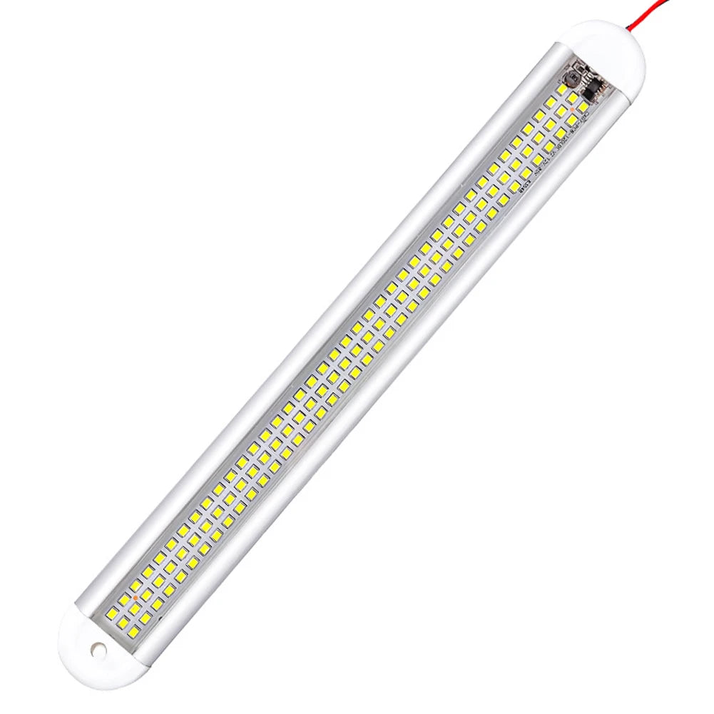 120LED 1800LM Car Interior Light Bar Strip with ON/OFF for Truck RV Van Lorry Camper Boat Caravan Motorhome Reading Lamp 12V-85V - WanderVan