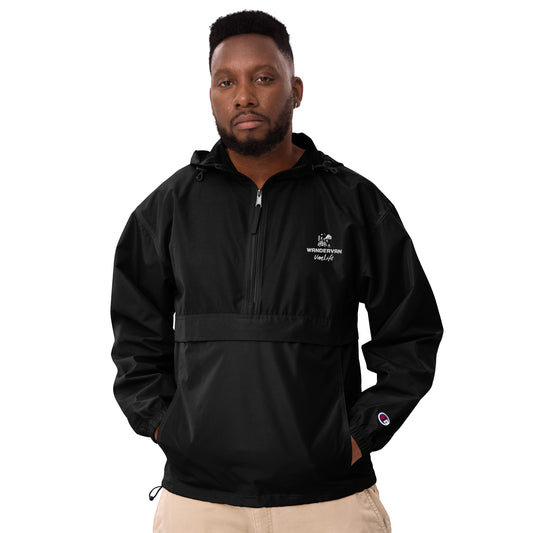 Men Embroidered Champion Packable Jacket - WanderVan