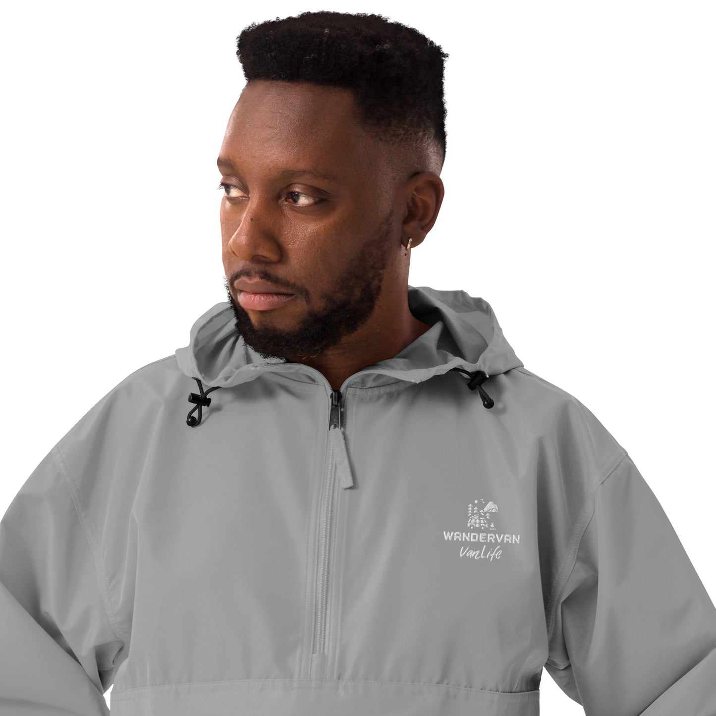 Men Embroidered Champion Packable Jacket - WanderVan