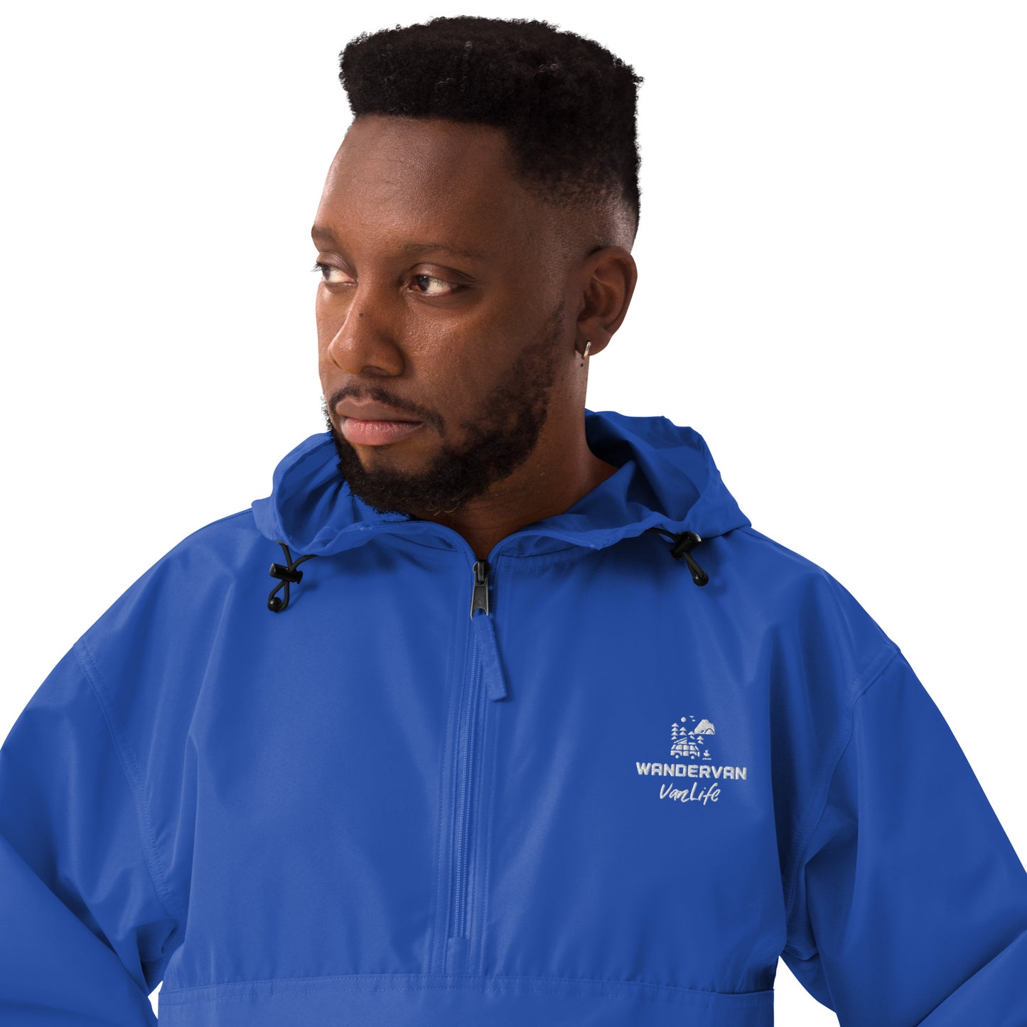 Men Embroidered Champion Packable Jacket - WanderVan