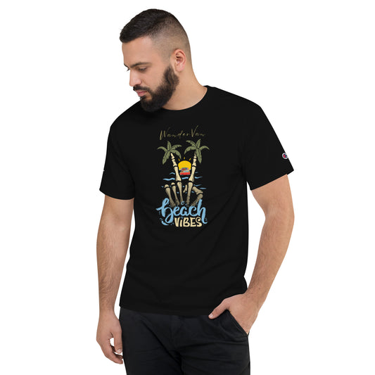 Men's Champion T-Shirt - WanderVan - Beach Vibes - WanderVan