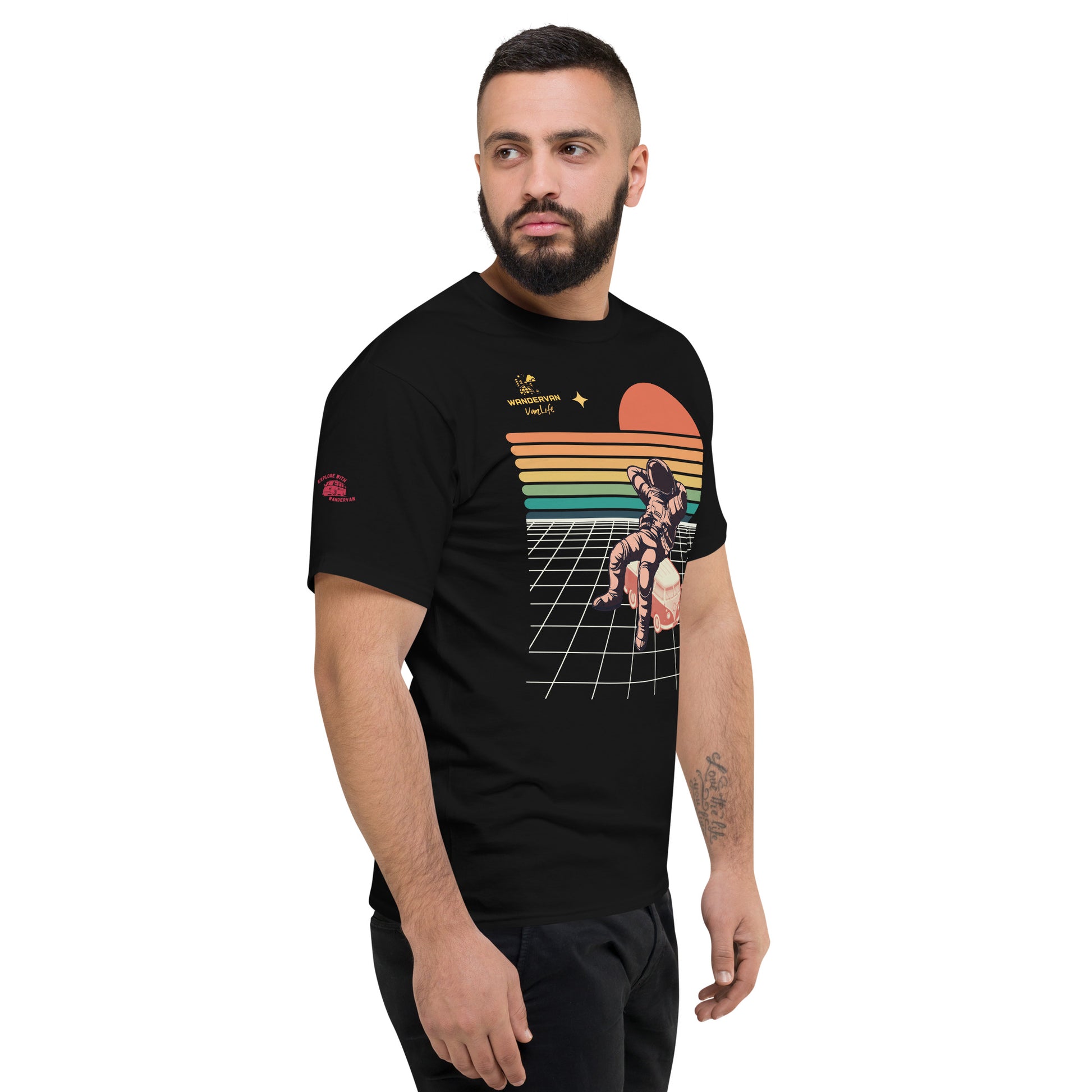 Men's Champion T-Shirt - WanderVan in Space - WanderVan