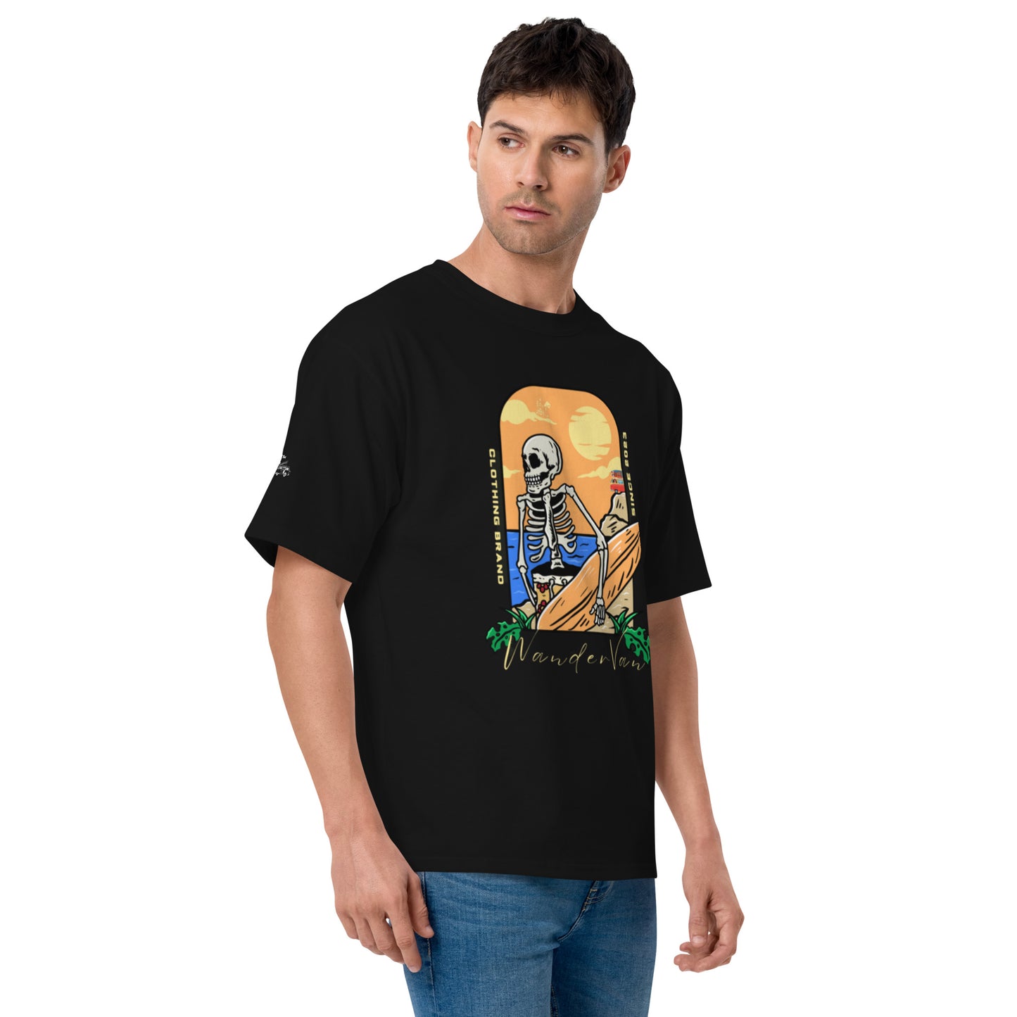 Men's Champion T-Shirt - "Surf with WanderVan before Dead - WanderVan