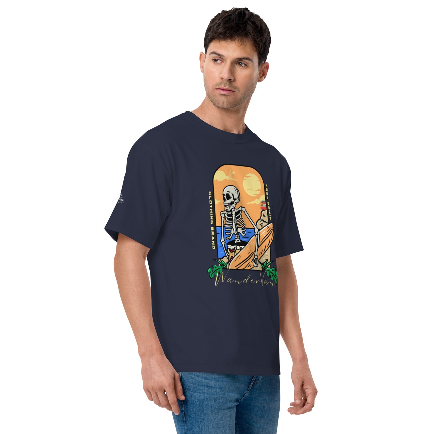 Men's Champion T-Shirt - "Surf with WanderVan before Dead - WanderVan