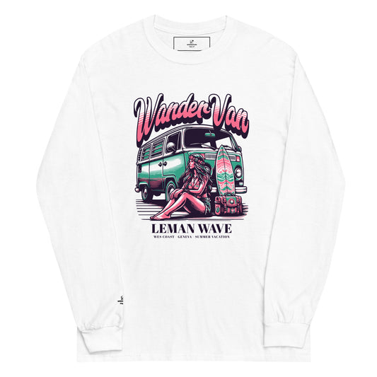 Men’s Long Sleeve Shirt - WanderVan Leman Wave - WanderVan