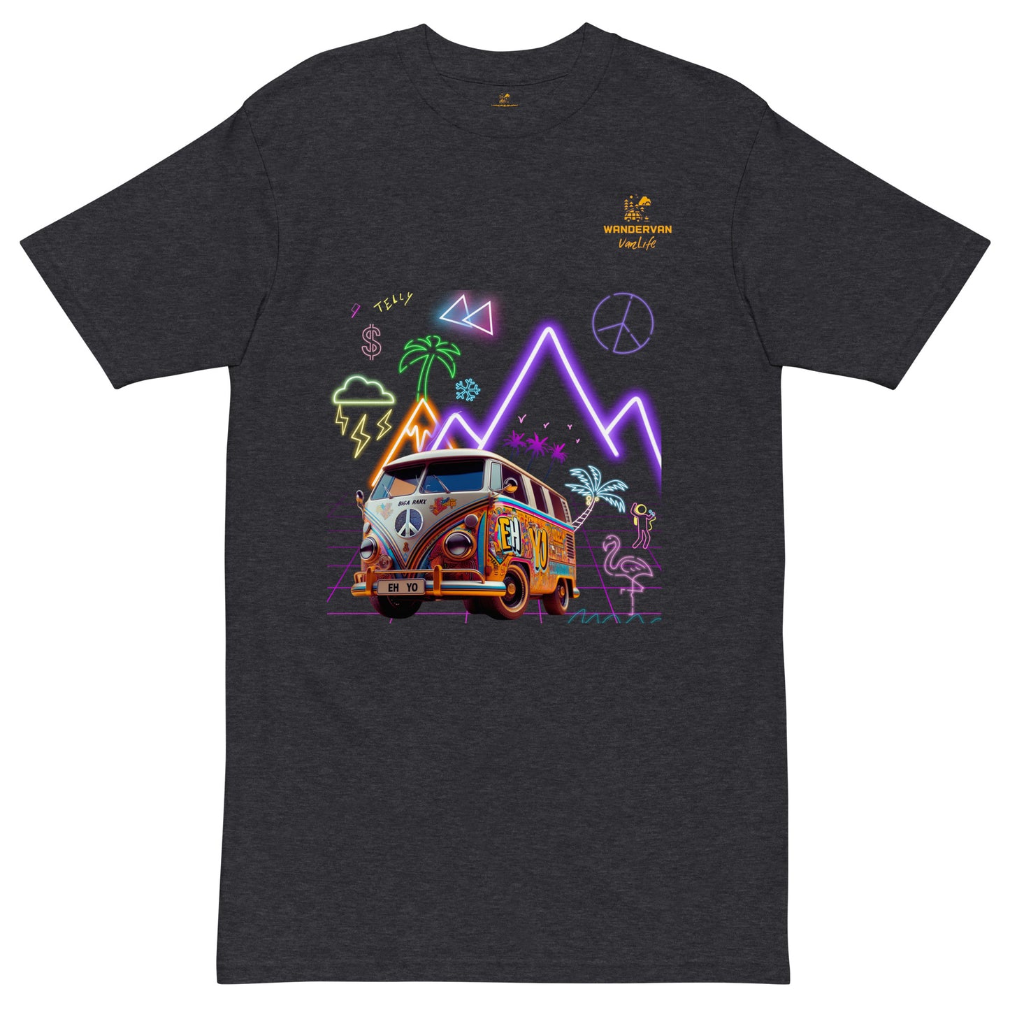 Men’s premium heavyweight tee - DubVapoRoad *Telly - WanderVan