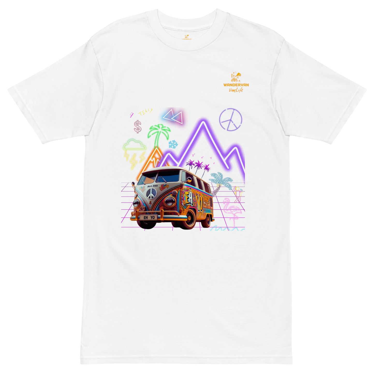 Men’s premium heavyweight tee - DubVapoRoad *Telly - WanderVan