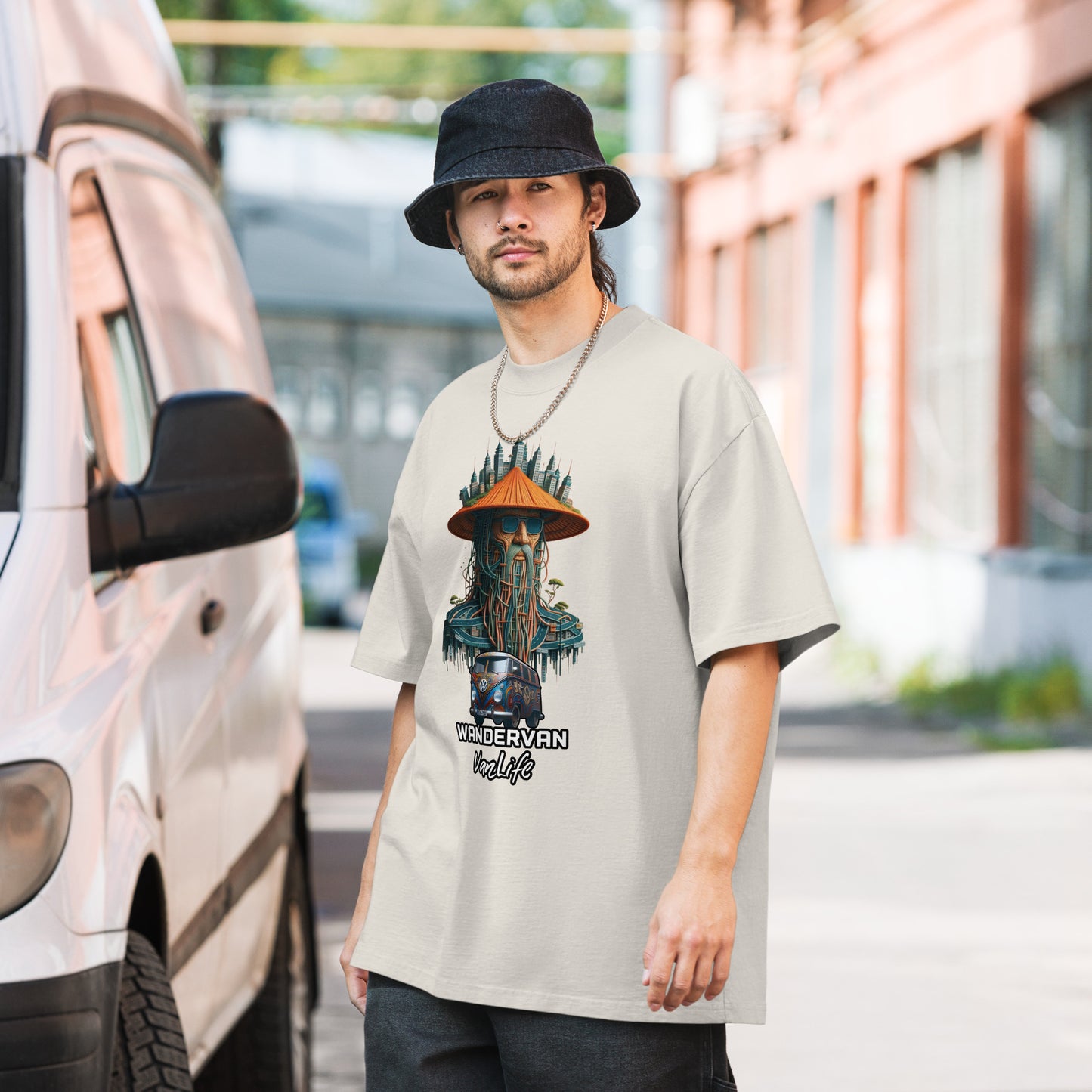 T-shirt Oversized faded WanderVan - Mr. MasteRoad - WanderVan