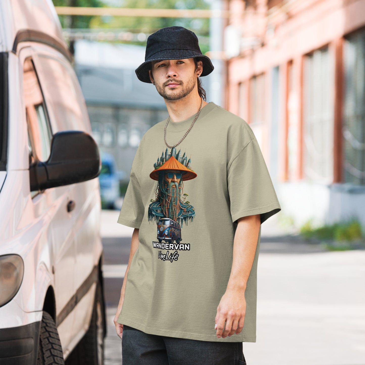 T-shirt Oversized faded WanderVan - Mr. MasteRoad - WanderVan