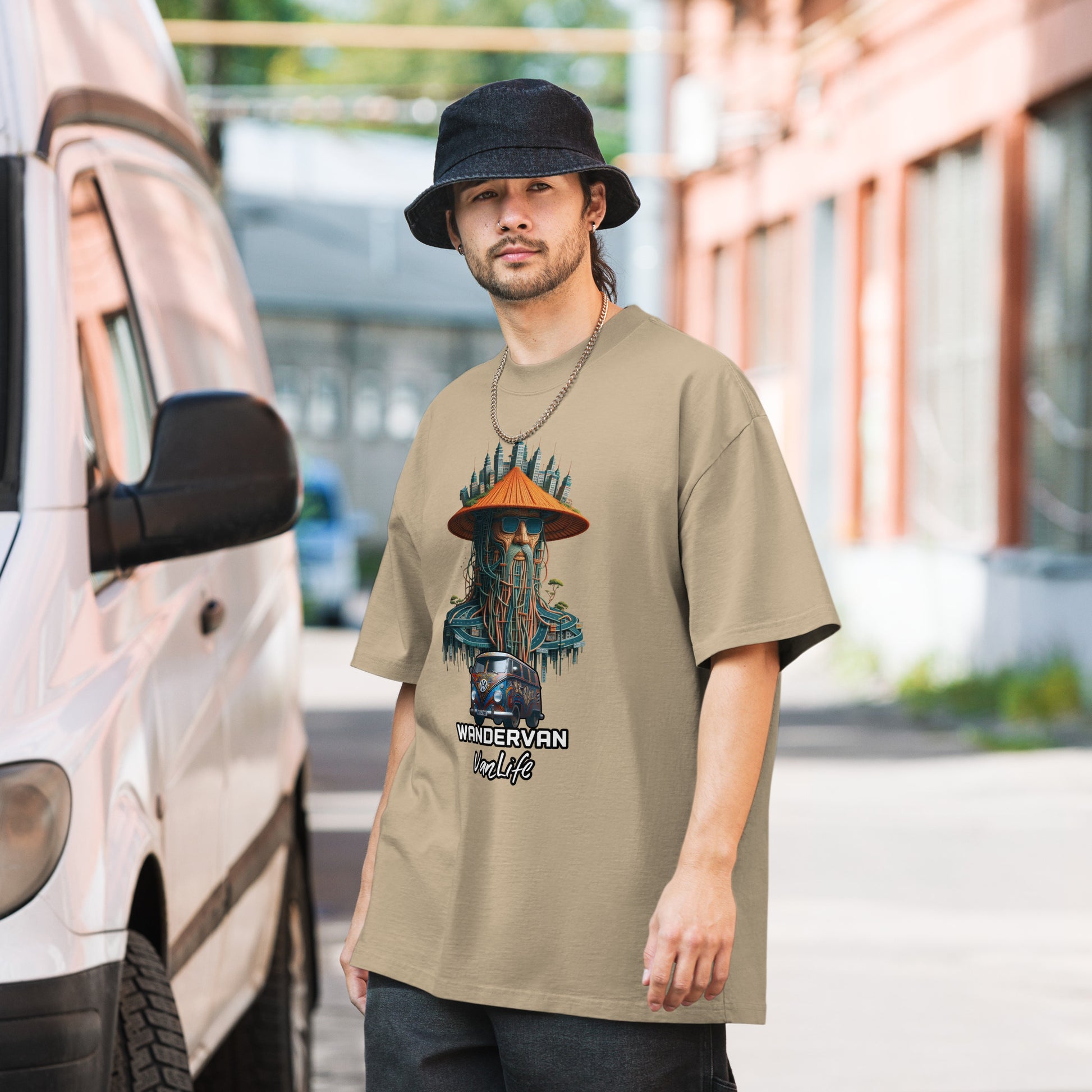 T-shirt Oversized faded WanderVan - Mr. MasteRoad - WanderVan