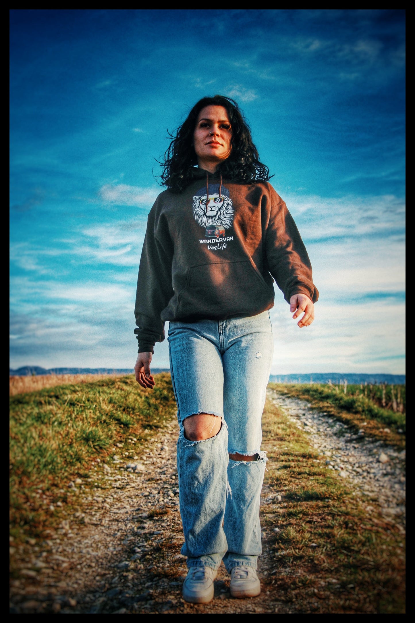 Women Hoodie - DubVapoRoad lion WanderVan - WanderVan