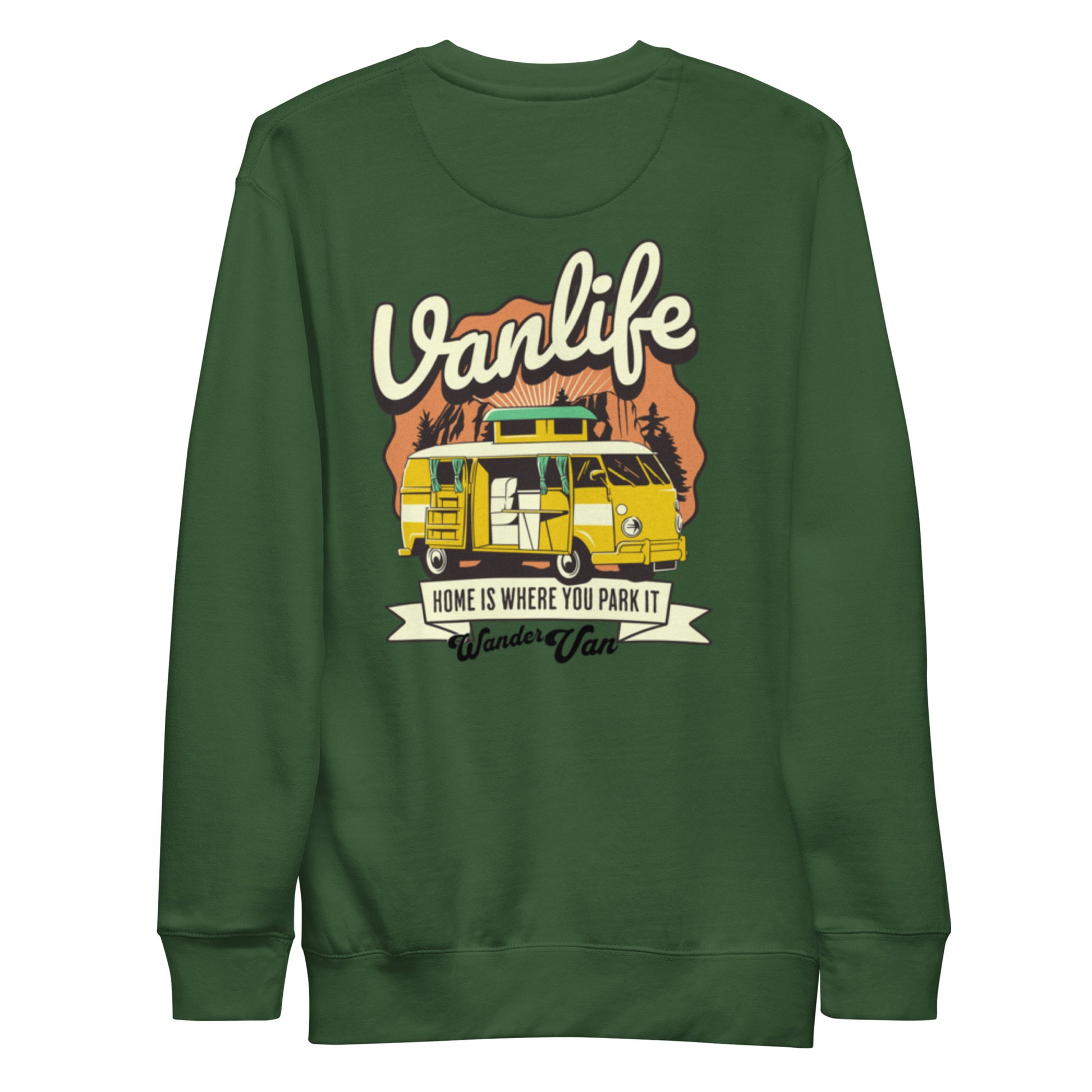 Unisex Premium Sweatshirt - WanderVan Green - WanderVan