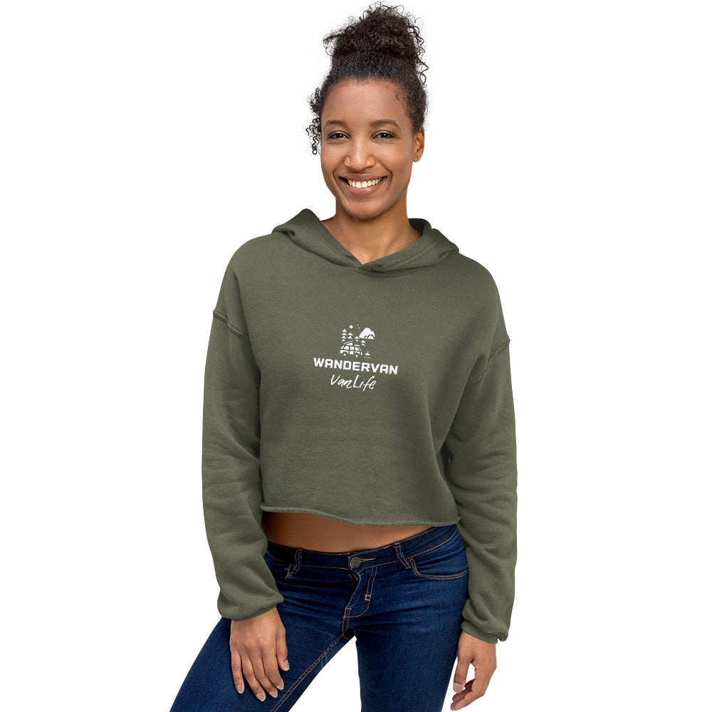 Women Crop Sweatshirt - DubVapoRoad - WanderVan