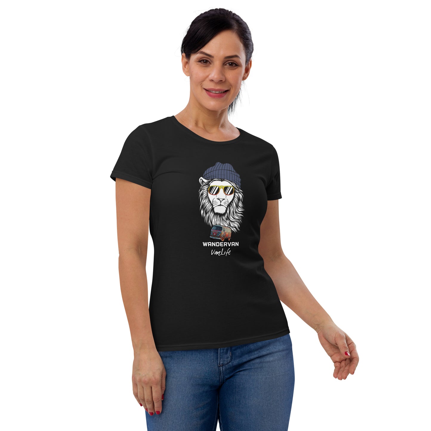 Women's short sleeve t-shirt - WanderVan Lion DubVapoRoad - WanderVan