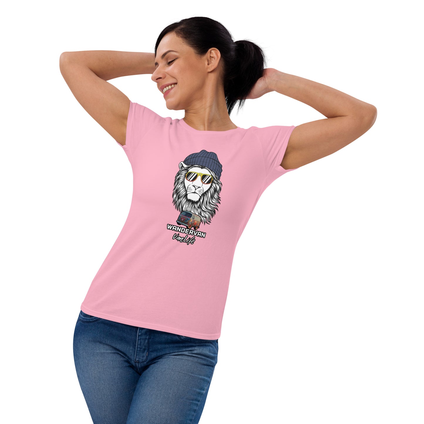 Women's short sleeve t-shirt - WanderVan Lion DubVapoRoad - WanderVan