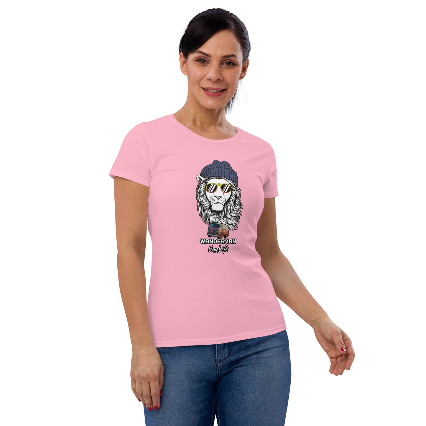 Women's short sleeve t-shirt - WanderVan Lion DubVapoRoad - WanderVan