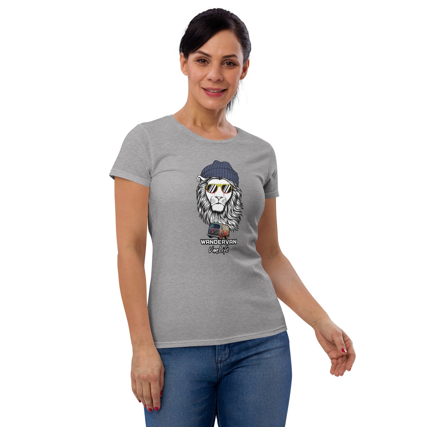 Women's short sleeve t-shirt - WanderVan Lion DubVapoRoad - WanderVan