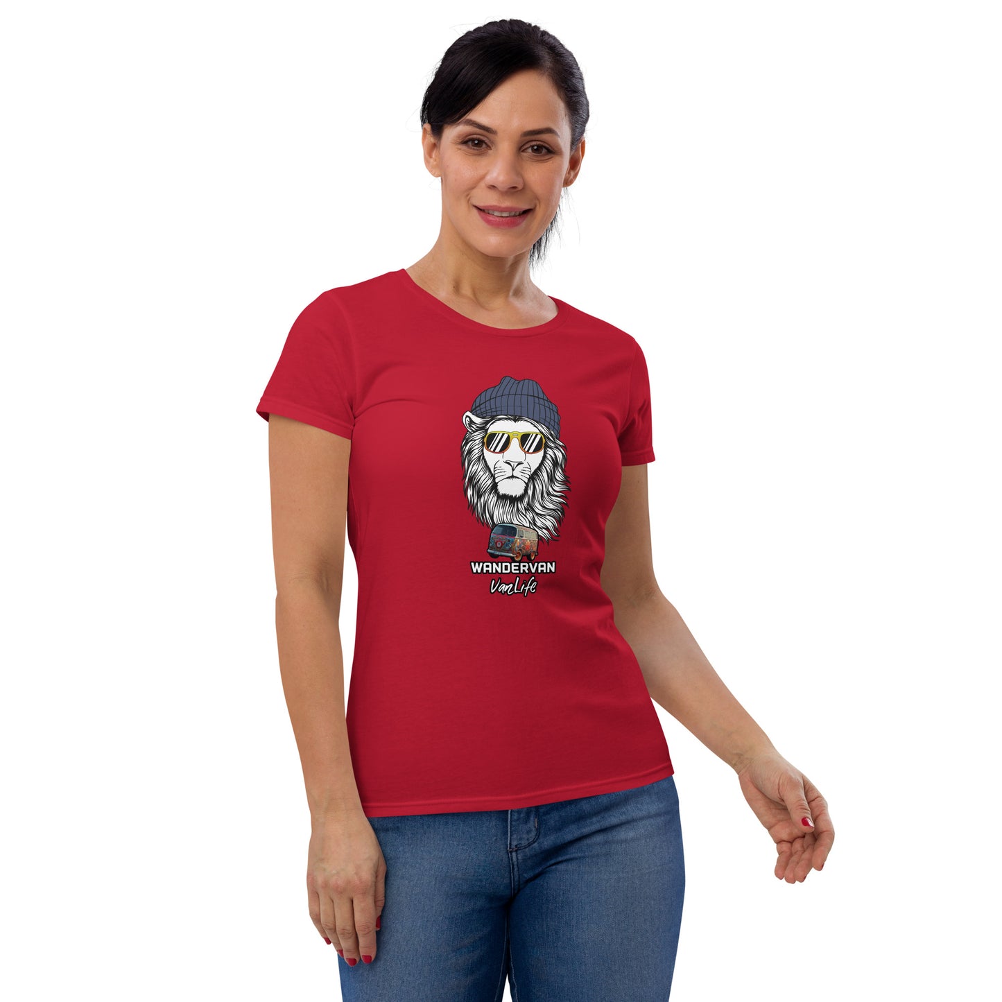 Women's short sleeve t-shirt - WanderVan Lion DubVapoRoad - WanderVan