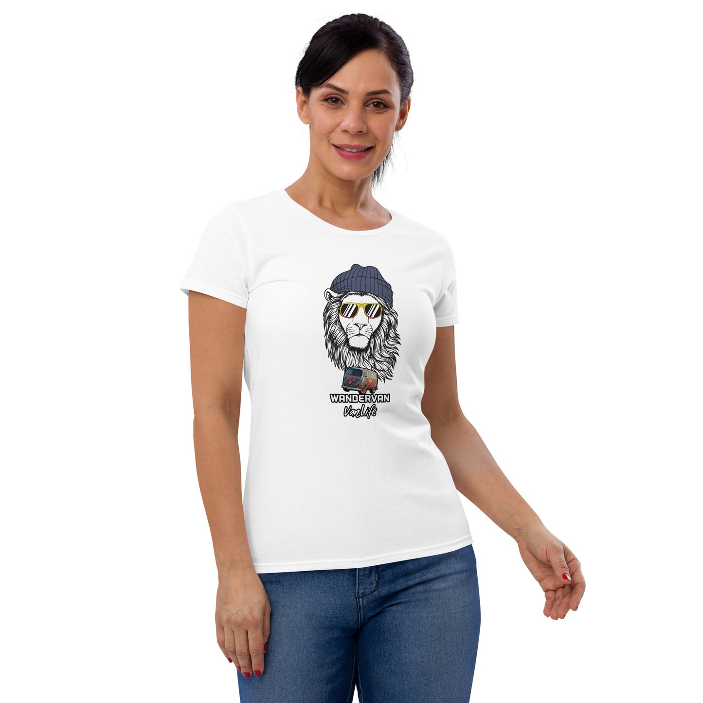 Women's short sleeve t-shirt - WanderVan Lion DubVapoRoad - WanderVan