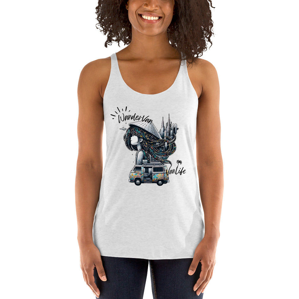 Women's Racerback Tank - RoadAngel WanderVan - WanderVan