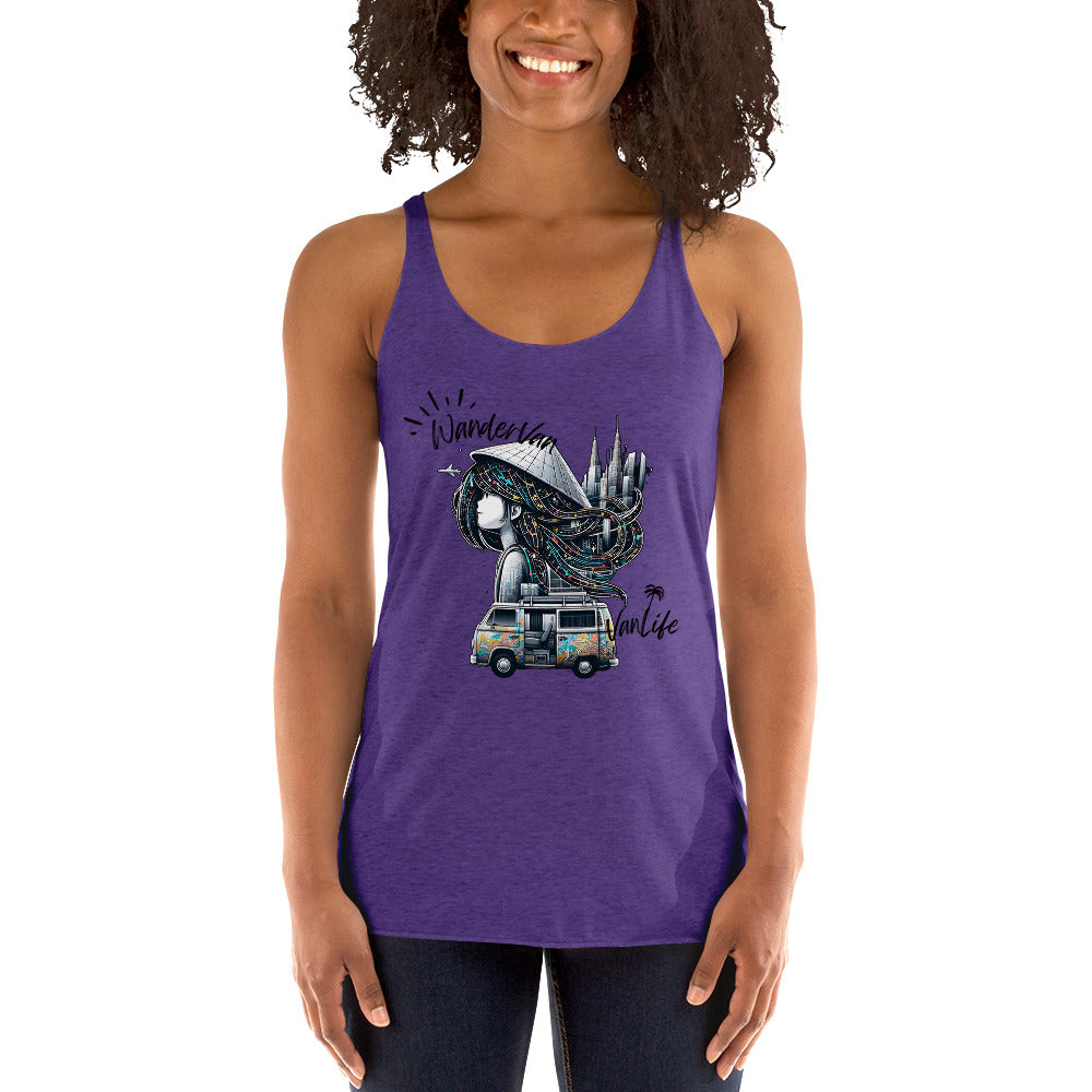 Women's Racerback Tank - RoadAngel WanderVan - WanderVan