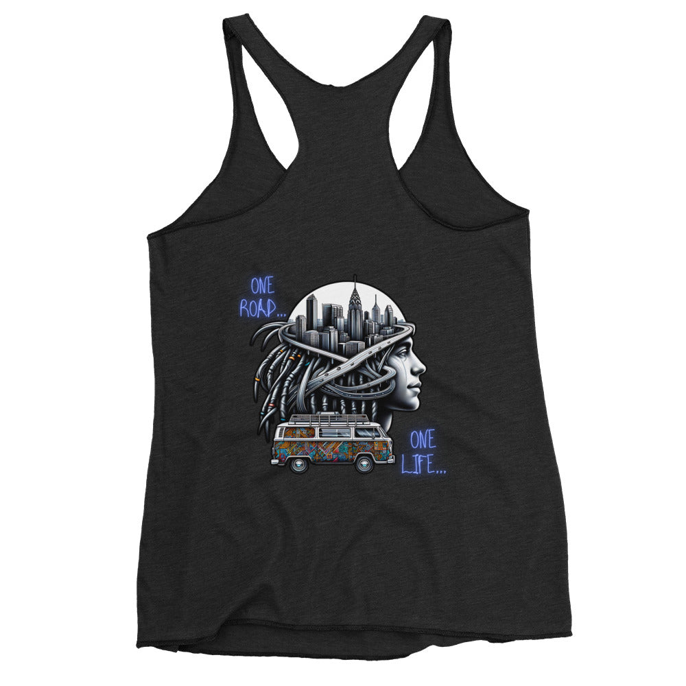 Women's Racerback Tank - IndianRoadSpirit WanderVan - WanderVan