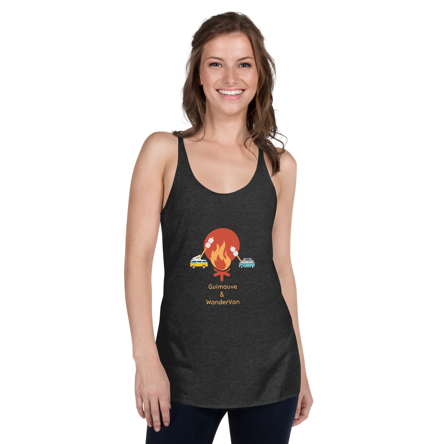 Women's Racerback Tank - Guimauve & WanderVan - WanderVan