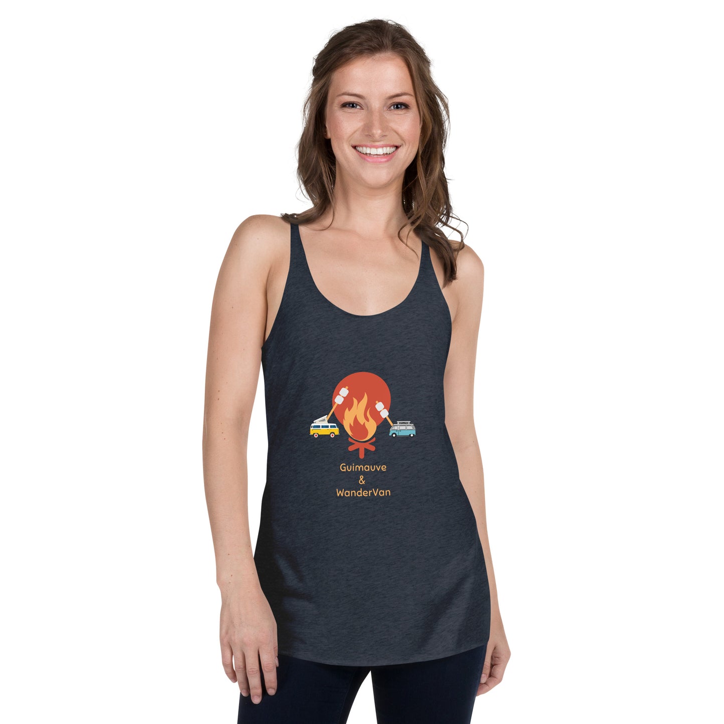 Women's Racerback Tank - Guimauve & WanderVan - WanderVan