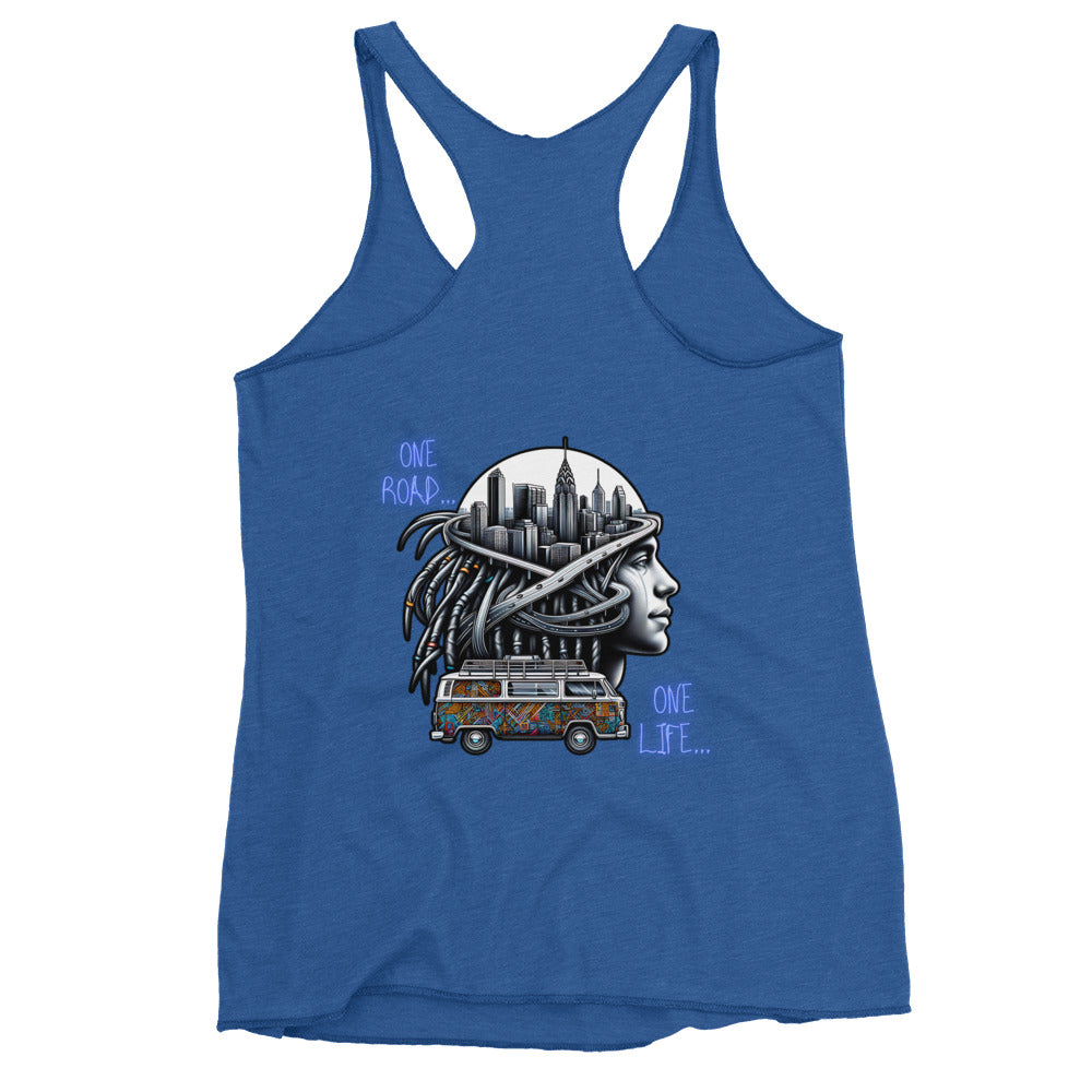 Women's Racerback Tank - IndianRoadSpirit WanderVan - WanderVan