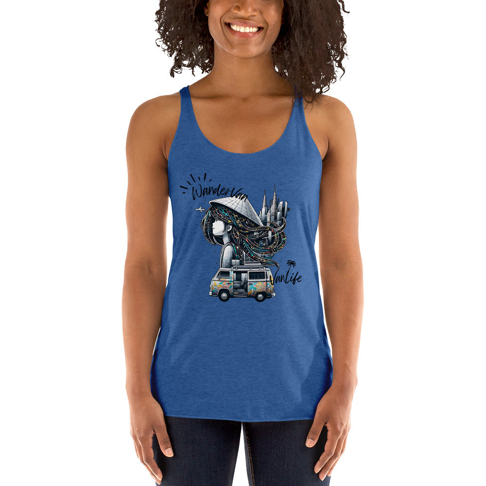 Women's Racerback Tank - RoadAngel WanderVan - WanderVan