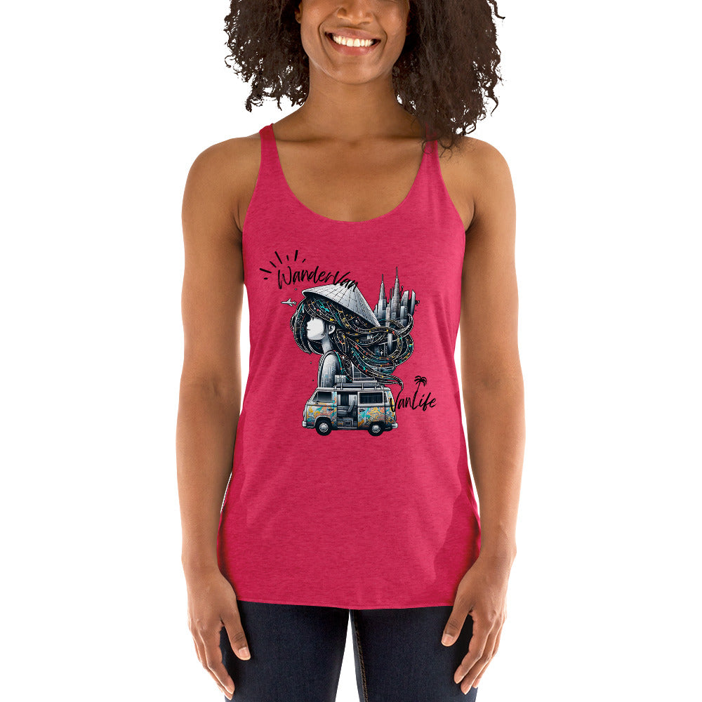 Women's Racerback Tank - RoadAngel WanderVan - WanderVan